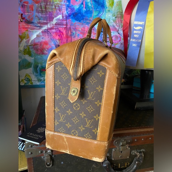 Rare LOUIS VUITTON Travel Case Luggage Tote French Company Shoe Bag Saks Fifth - Picture 7 of 10